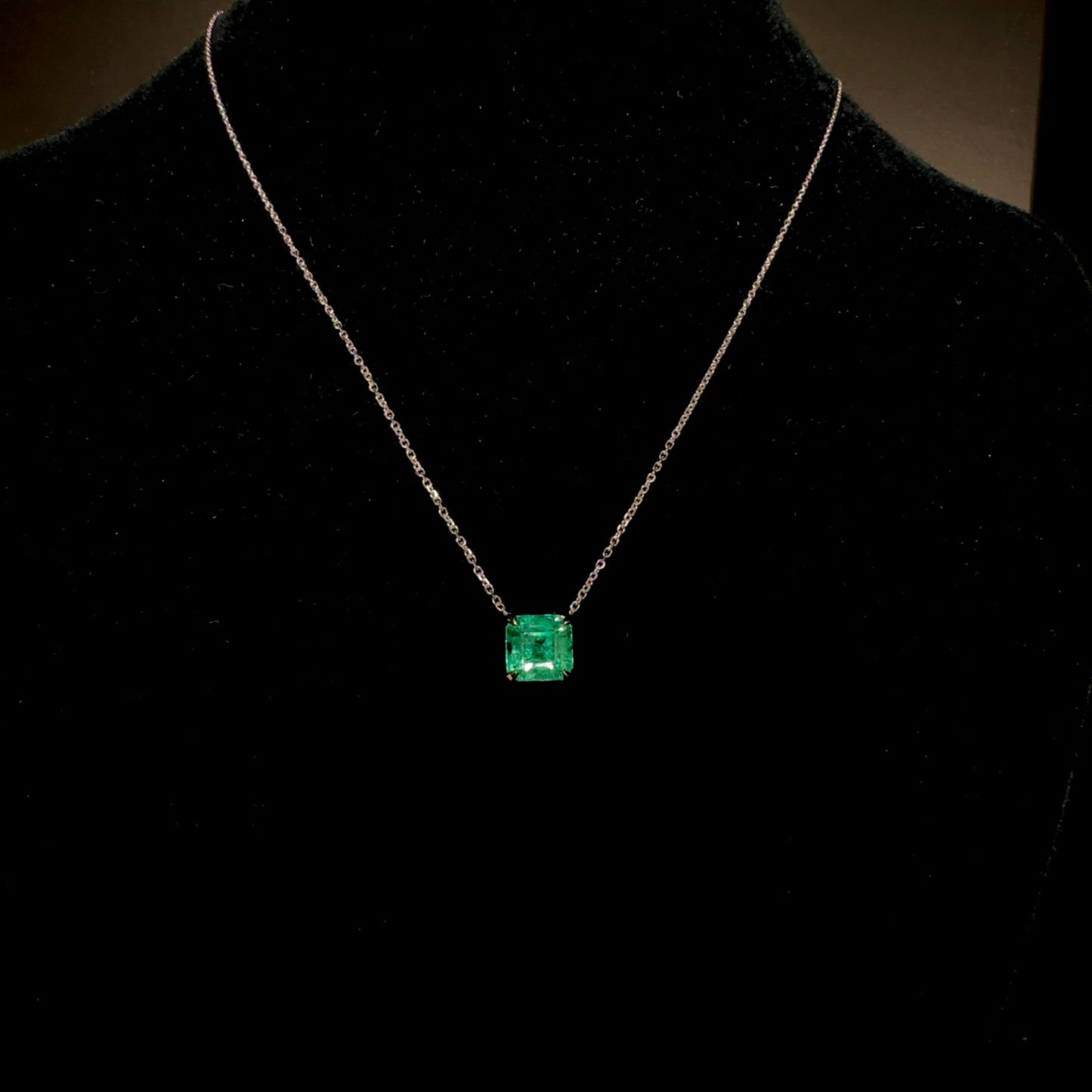 2.30 Carat Colombian Emerald Pendant - 14k Gold