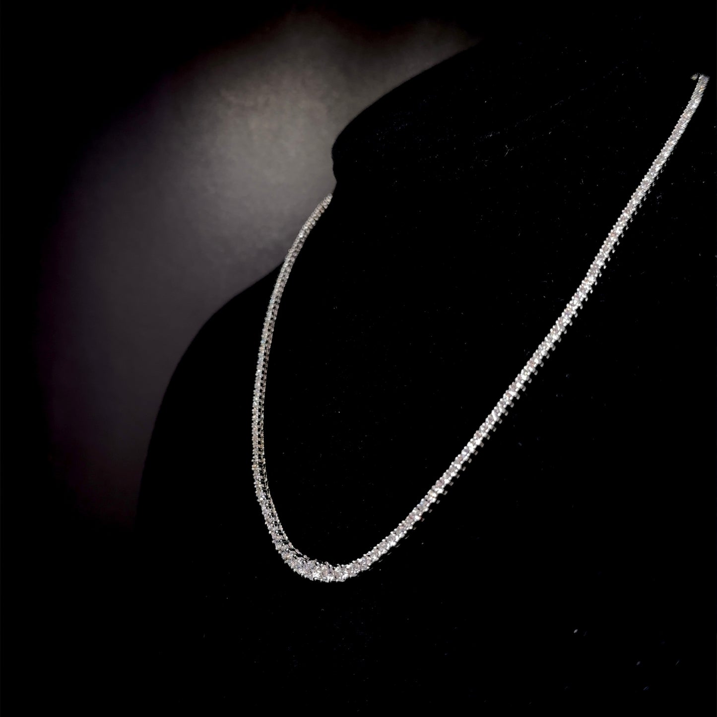 5.00 Carat Graduated Diamond Necklace