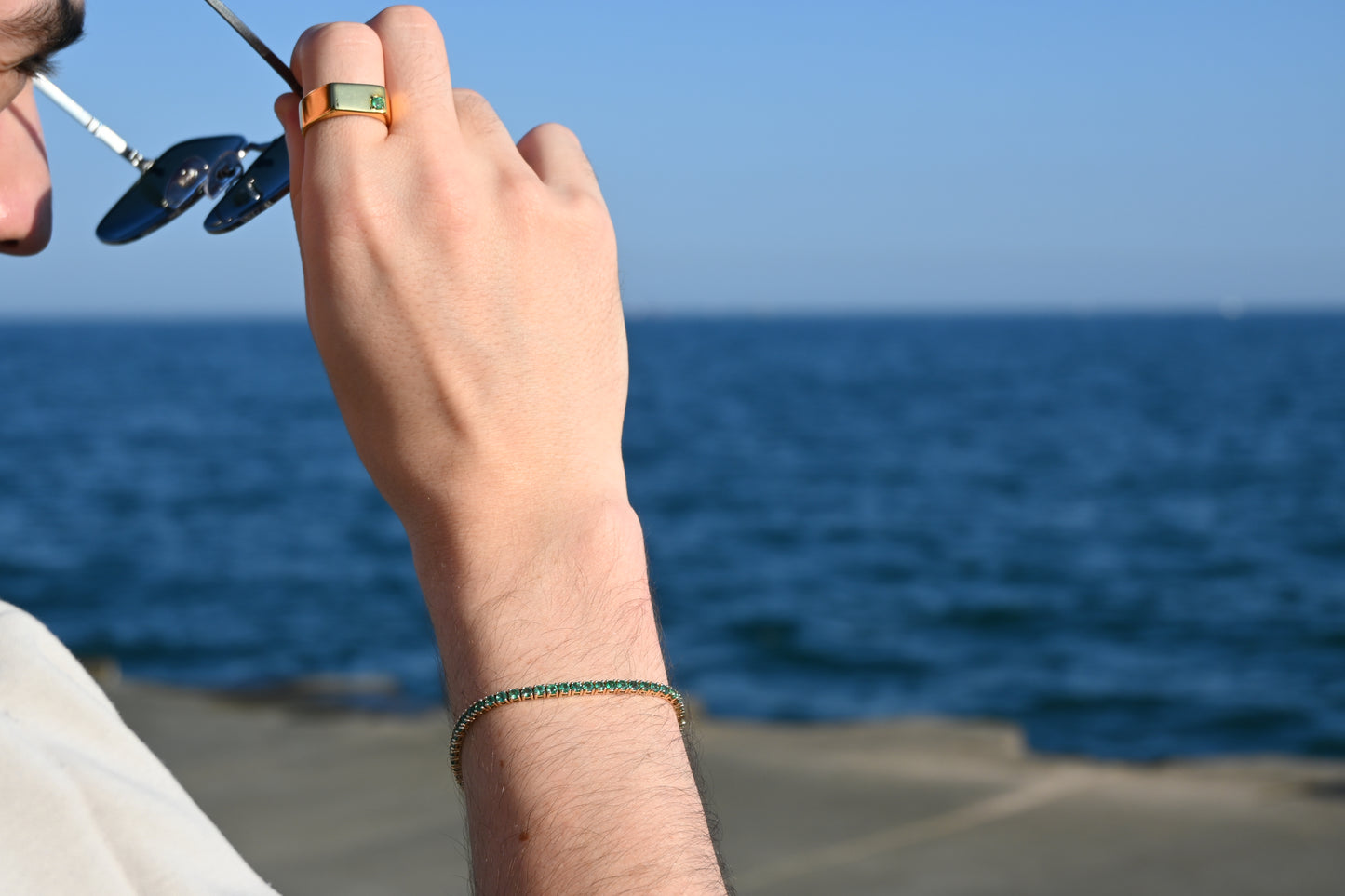 2.15 Carat Emerald Tennis Bracelet