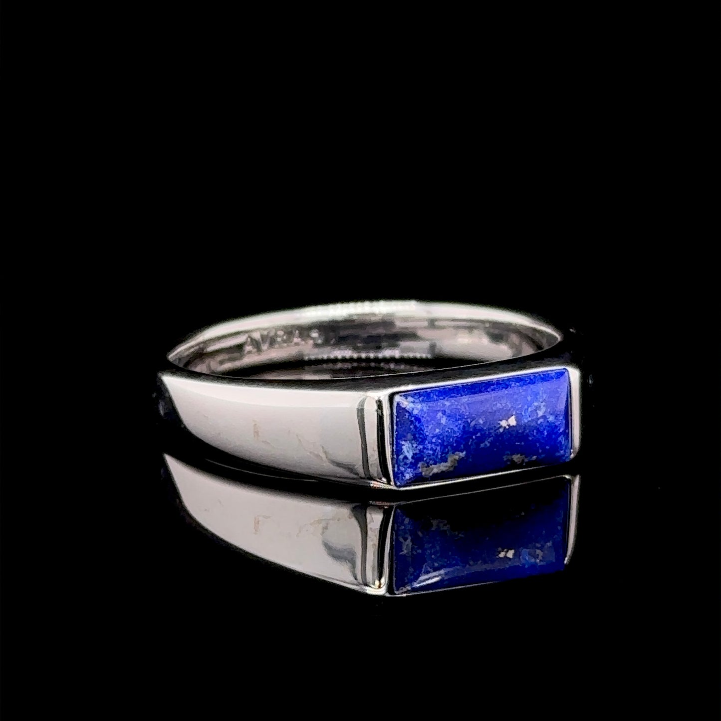 AVRAH - Sterling Silver and Lapis Signet Ring