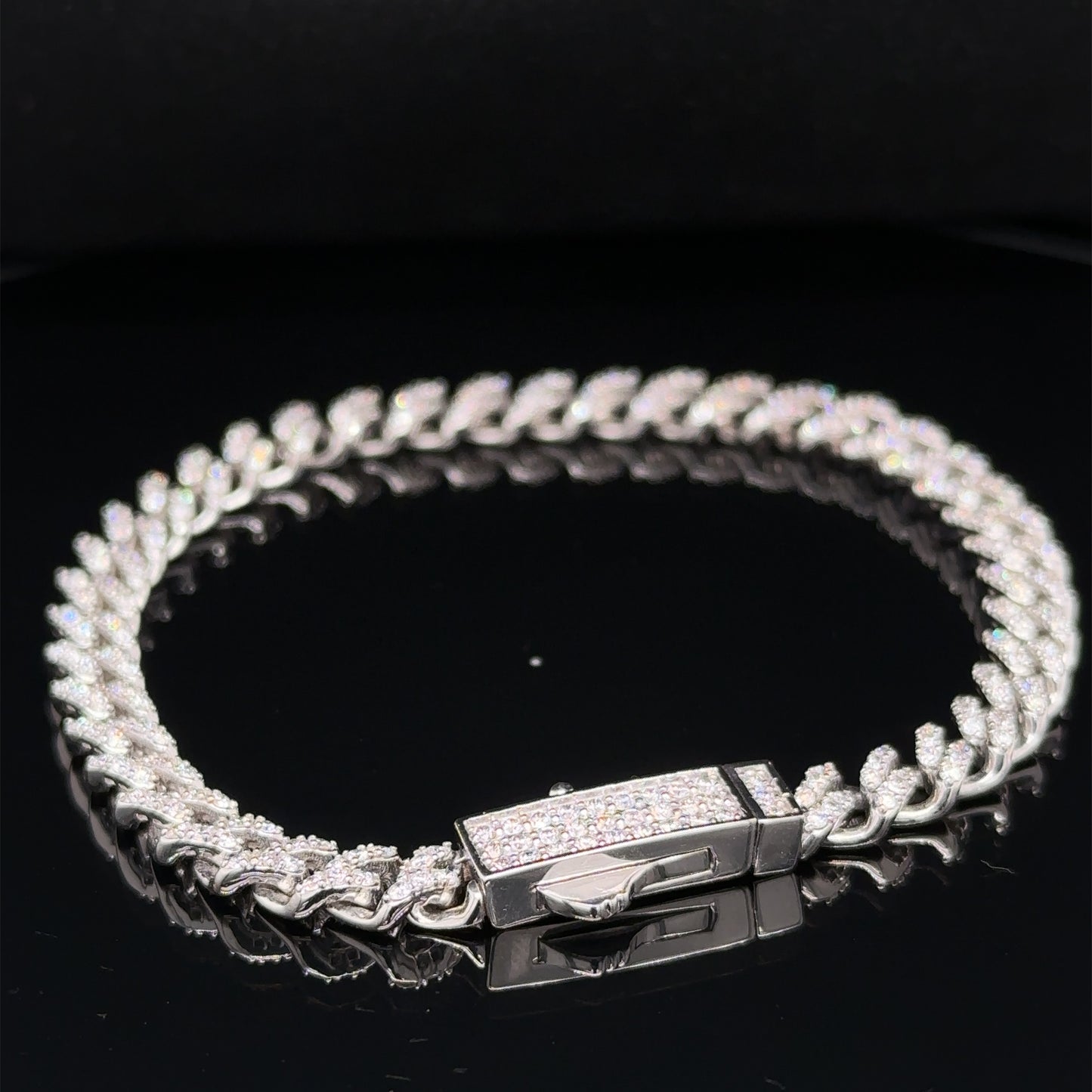 2.5 Carat Natural Diamond Cuban Bracelet