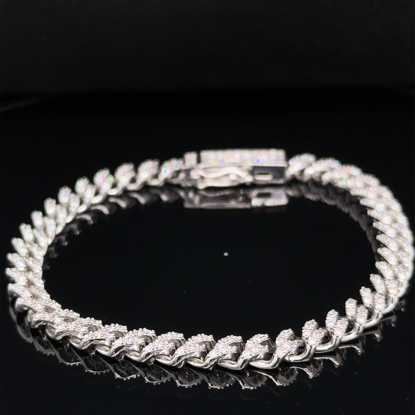 2.5 Carat Natural Diamond Cuban Bracelet