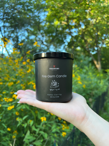 Fire Gem Candle. Real Gem In Every Candle!