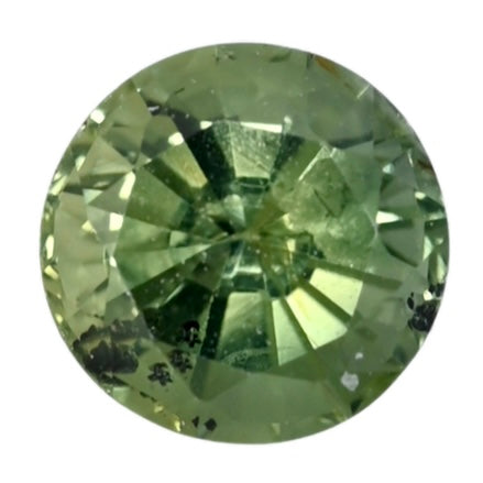 Oval teal sapphire gemstone, faceted cut