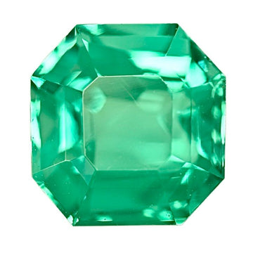 2.93-carat Colombian emerald gemstone, vivid green octagonal step cut