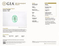 GIA Gemological Institute report for 1.59 ct oval paraiba tourmaline