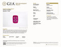 Cushion-cut pink sapphire gemstone, vivid fuchsia tone