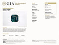 GIA sapphire gemological report document with details