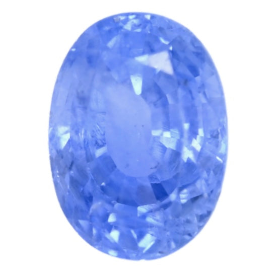 Oval blue Ceylon sapphire gemstone, 1.55 carat