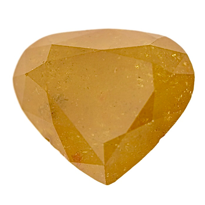 Faceted pear-shaped yellow-brown diamond, 2.82 ct