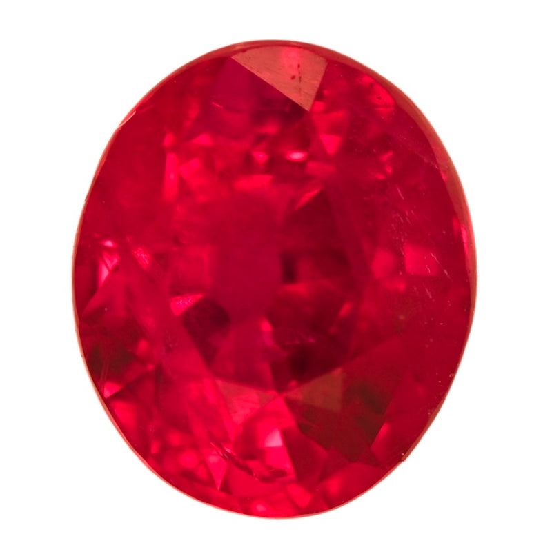 Round red ruby gemstone, 2.13 carat