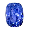 Oval blue sapphire gemstone, faceted for brilliance