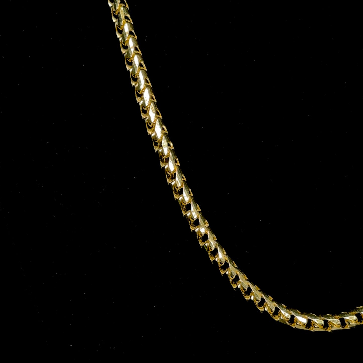 Solid 14k Gold Franco Chain Necklace