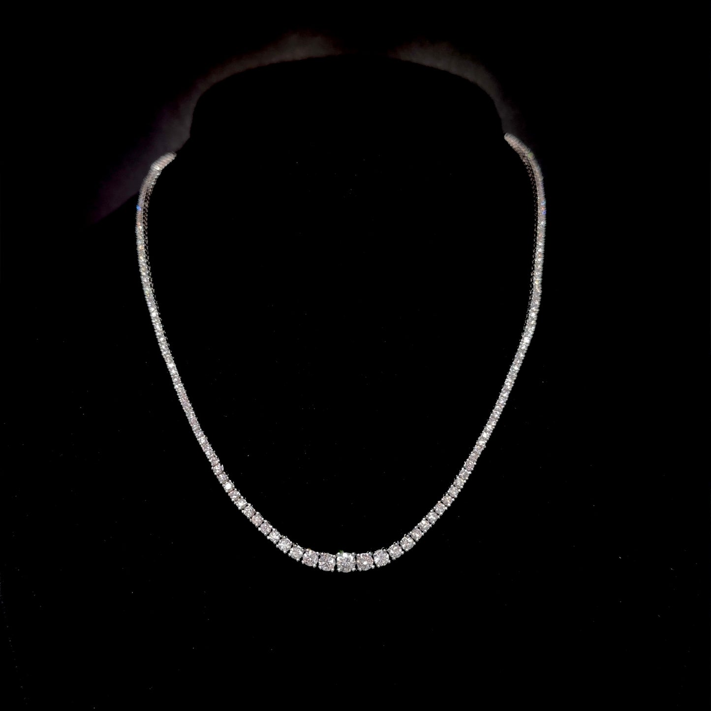 5.00 Carat Graduated Diamond Necklace