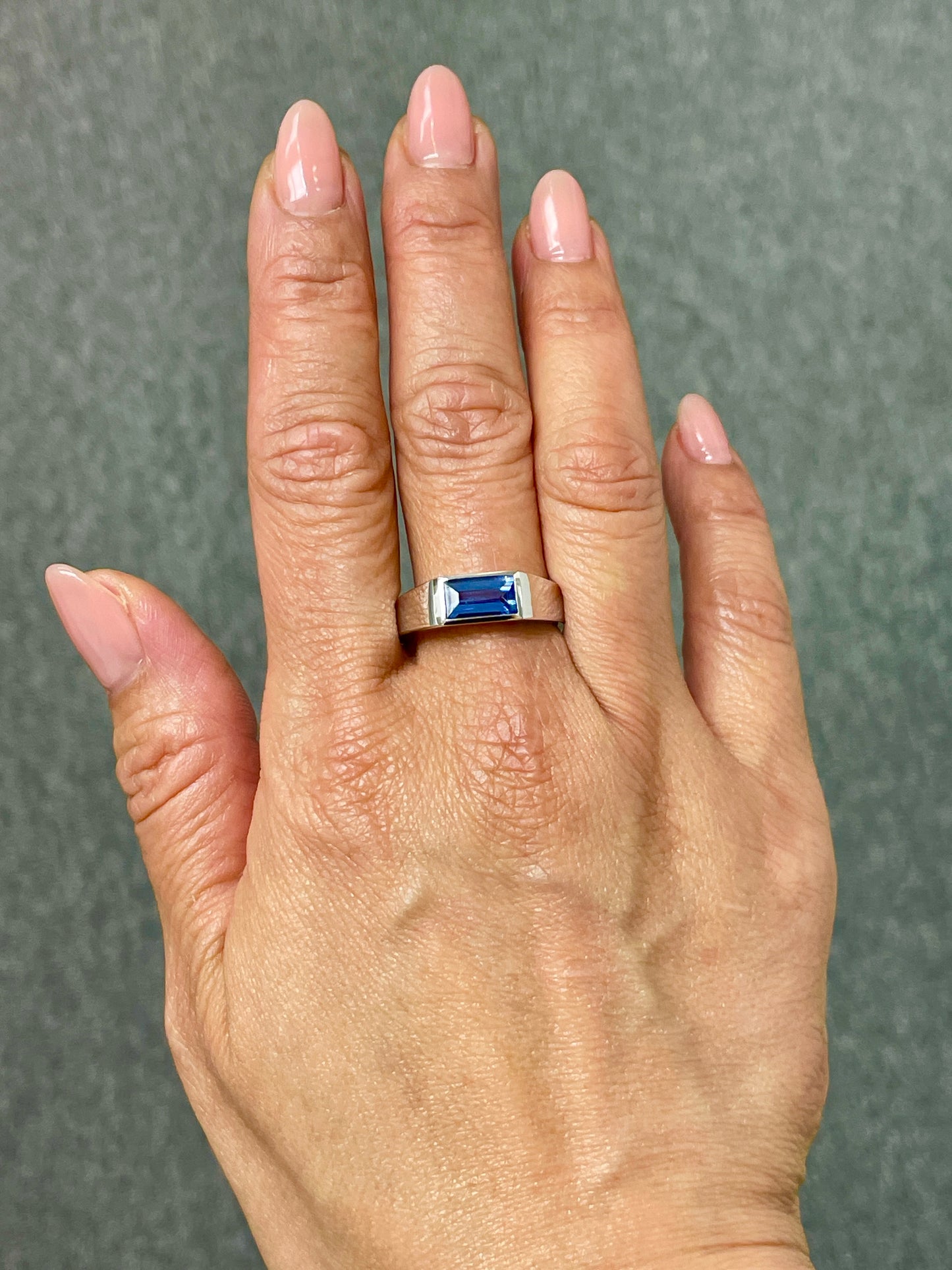 1.66 Carat Sapphire Signet Ring