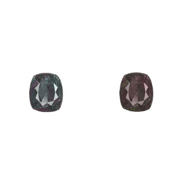 0.99-carat Russian alexandrite gemstone, cushion-cut