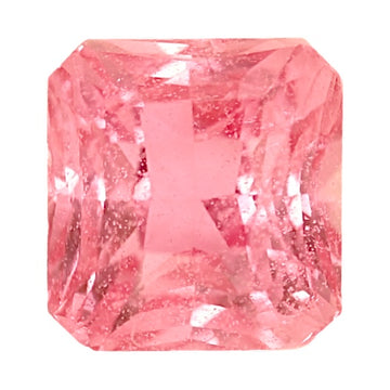 Cushion-cut pink sapphire gemstone, 2.04 ct, faceted cushion shape