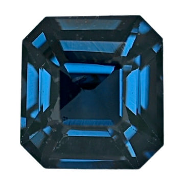 0.99-carat blue spinel gemstone, octagonal step-cut with faceted sparkle