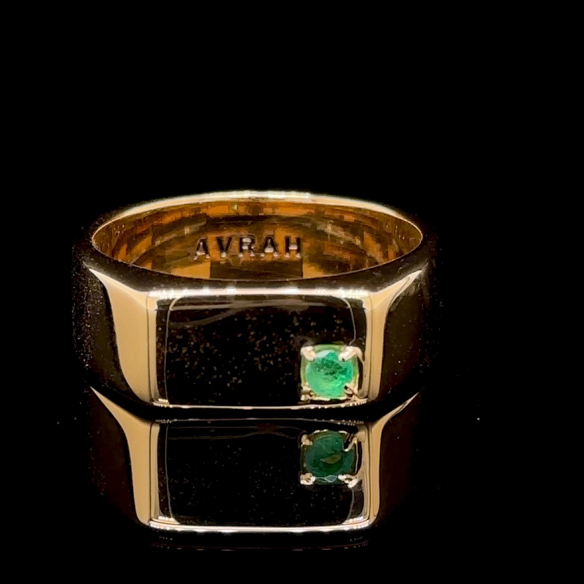 Indigo Sapphire Aura Ring Gold Vermeil / 7 - 14K Yellow Gold Vermeil - Spiritual Fine Jewelry - AWE Inspired