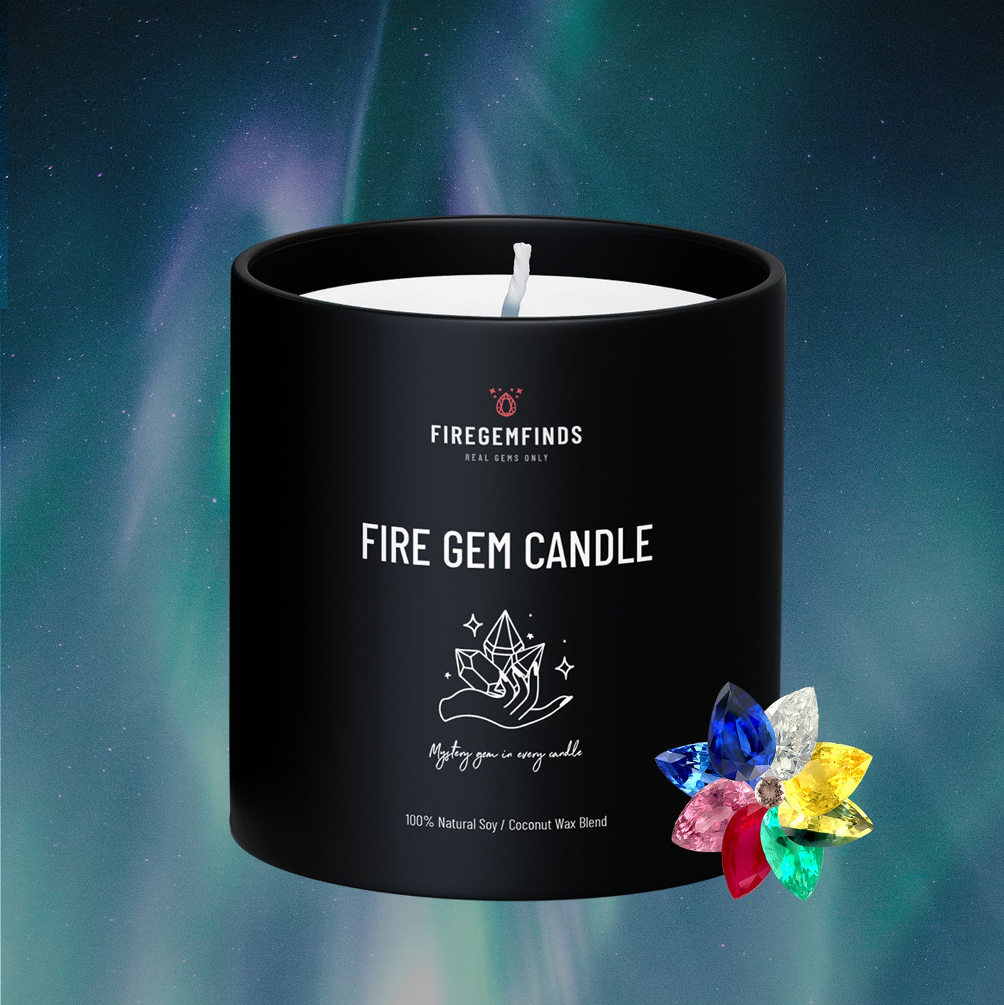 Evening Iridescence Mystery Gem Candle